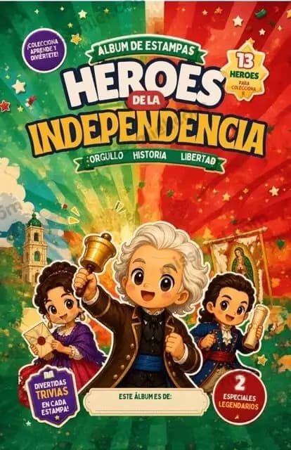 Álbum de estampas: Héroes de la Independencia