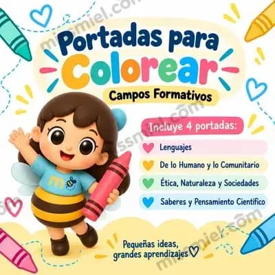 Portadas para colorear — Campos Formativos